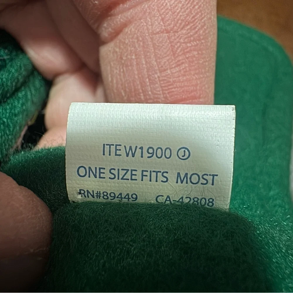 Vintage Super Couch Potato Green Winter Hat One Size Fits Most KC Caps